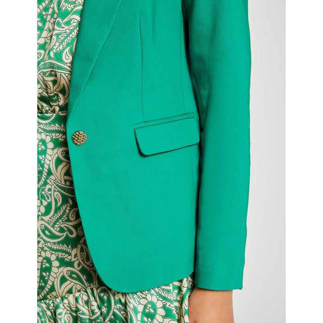 Morgan Straight Buttoned Blazer 222-Vlime Green