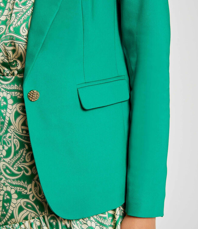 Morgan Straight Buttoned Blazer 222-Vlime Green