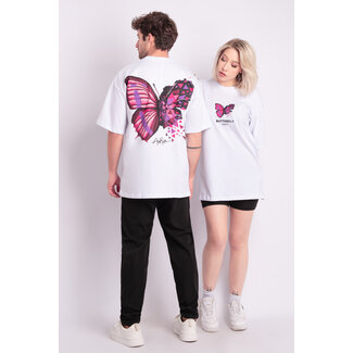 SAM DENIM T-shirt Butterfly AA-2004 White
