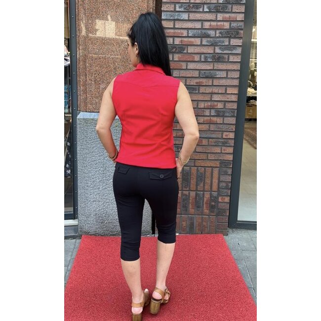 MI PIACE Travel  Blouse Mouwloos Uni 2299 Red