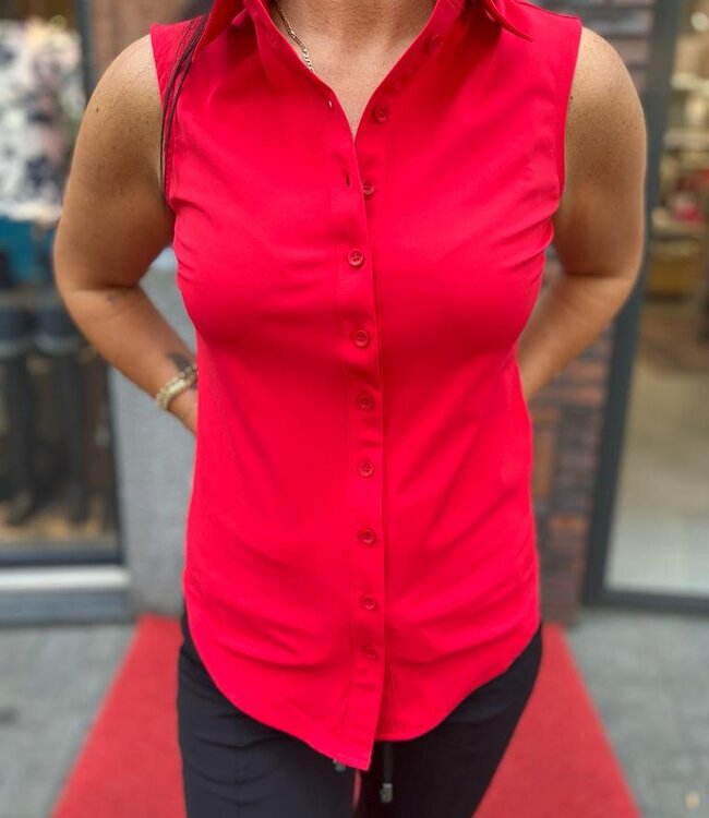 MI PIACE Travel  Blouse Mouwloos Uni 2299 Red