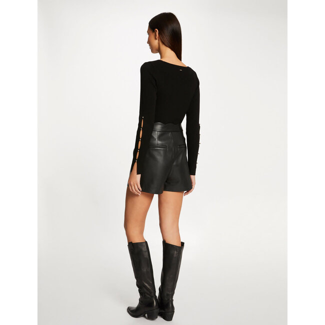 Morgan Trui lange mouwen splitten en knopen 232-Maya Navy