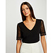 Morgan Jumper short-sleeves with lace 232-Mbip black