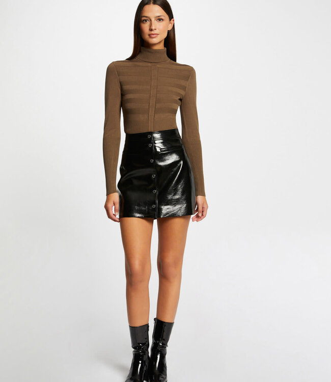 Morgan Trui met lange mouwen col wijn 132-Mentos Dark Green