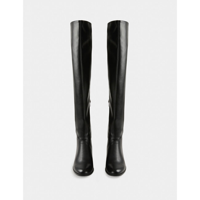 Morgan Overknee laarzen met rits 232-1Haute Black