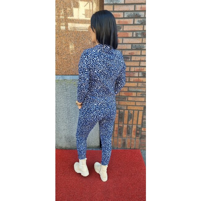 MI PIACE Travel Blazer Print 2015 Cobalt Leopard