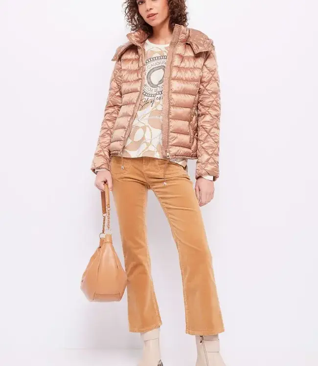 GAUDI T-shirt with print and rhinestones BD64011