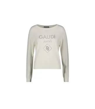 GAUDI Trui met logo 2101 Off-White