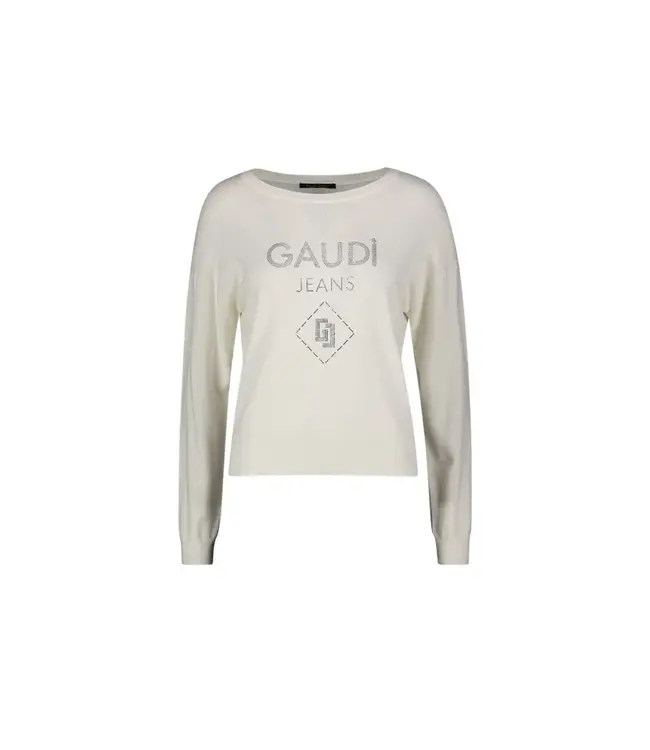 GAUDI Trui met logo 2101 Off-White