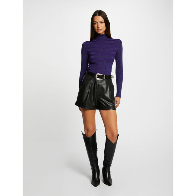 Morgan Long-sleeved jumper with turtleneck 202- Mentosa purple