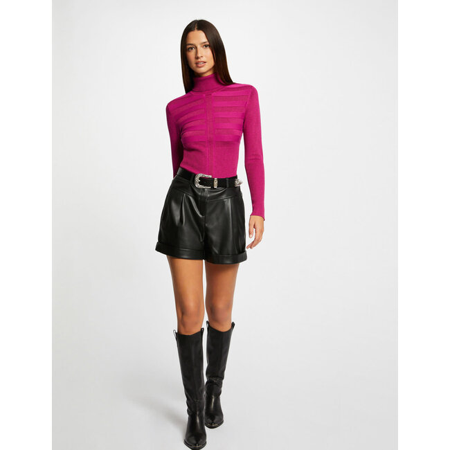 Morgan Long-sleeved jumper with turtleneck 202- Mentosa Raspberry