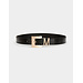 Morgan Belt with croc effect and M loop 232-3Eme  black