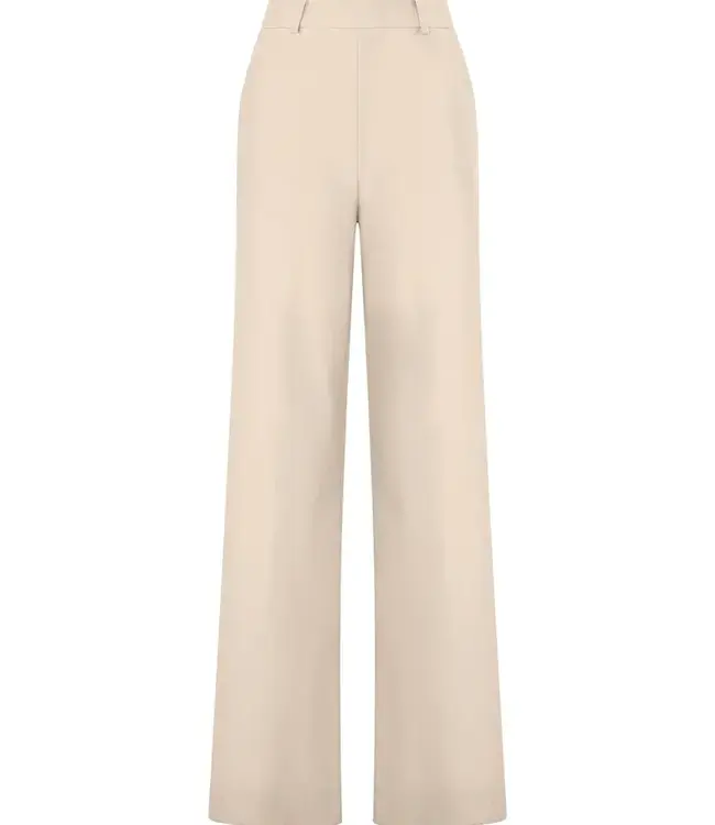 Palazzo broek van stof Compact DL20PA Champignon