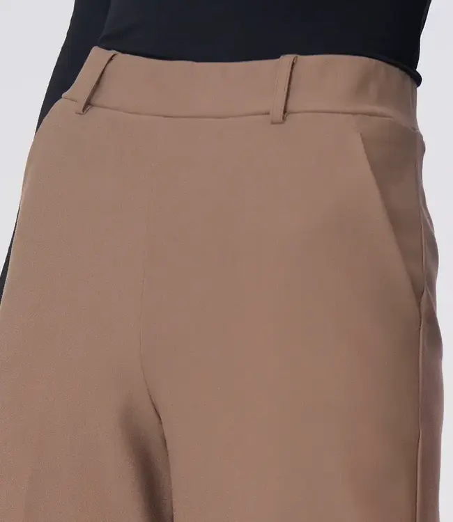 Palazzobroek van stofbCompact DL20PA Champignon