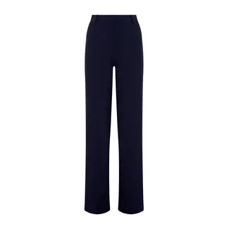 Palazzo broek van stof Compact DL38PP Navy