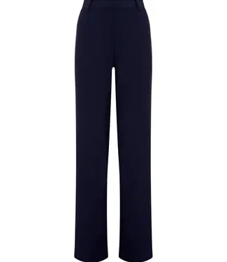 Palazzo broek van stof Compact DL38PP Navy