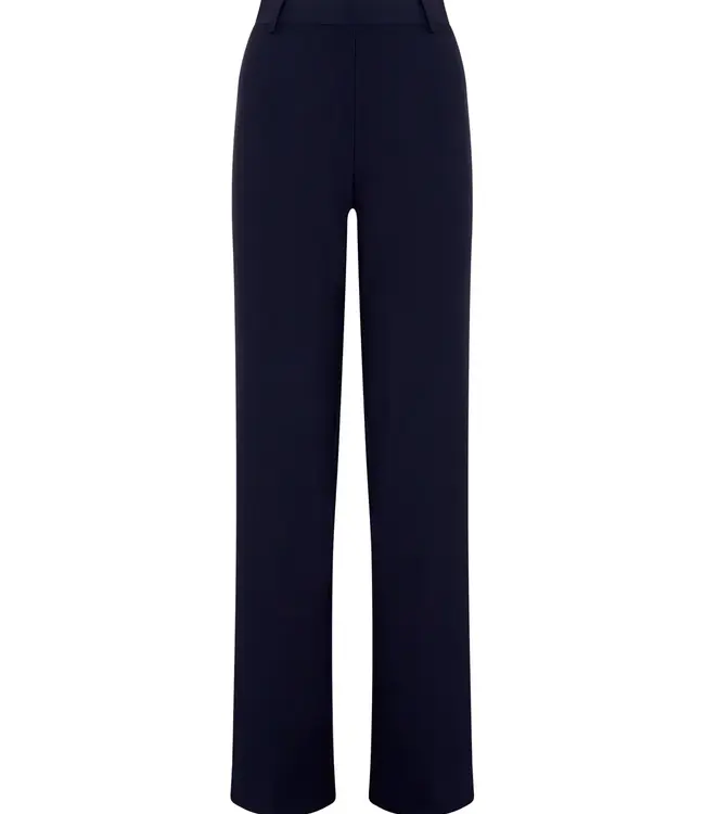 Palazzo broek van stof Compact DL38PP Navy