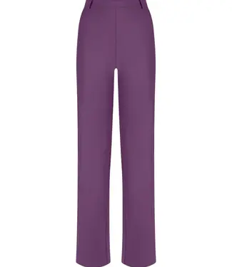Palazzo trousers in Compact fabric DL38PE Purple