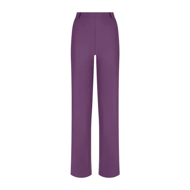 Ragno Palazzo trousers in Compact fabric DL38PE Purple