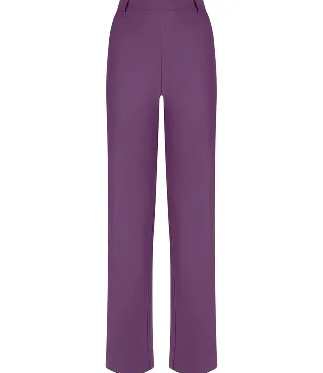 Palazzo trousers in Compact fabric DL38PE Purple