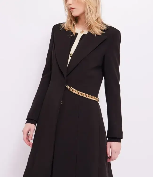 GAUDI Stretch crêpe manteau 321FD35024 Black