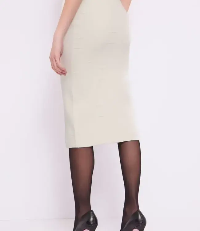 GAUDI Jupe jacquard 321FD73004 Off-White