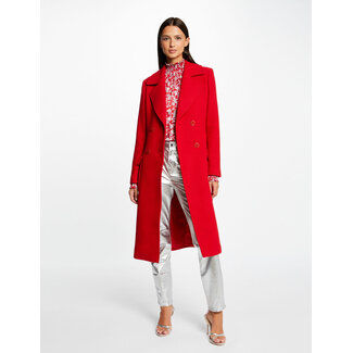 Morgan Belted long waisted coat 232-Grazay Red