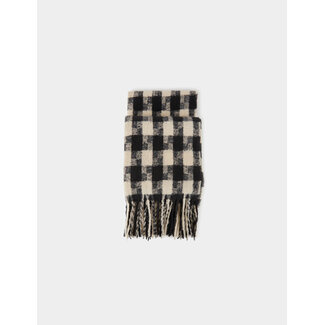 Morgan Scarf with fringes and houndstooth print 232-5Caro