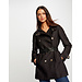 Morgan Straight belted trenchcoat with hood 232-Genet black