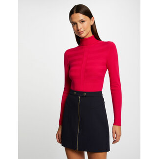 Morgan Long-sleeved jumper turtleneck wine 132-Mentos Pink