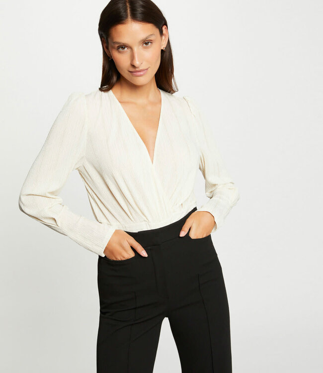 Morgan Long-sleeved blouse wrap-over  232-Ougiz
