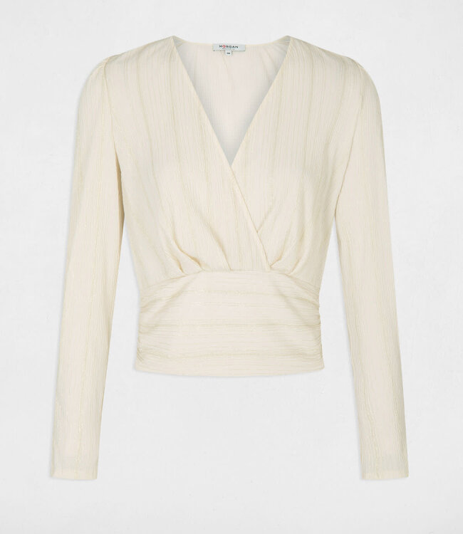 Morgan Long-sleeved blouse wrap-over  232-Ougiz