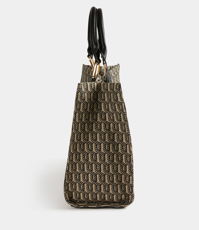 Morgan Shopper bag with graphic print 232-2Stripe black