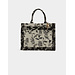 Morgan Shopper bag with vegetal print 232-2Libecab black