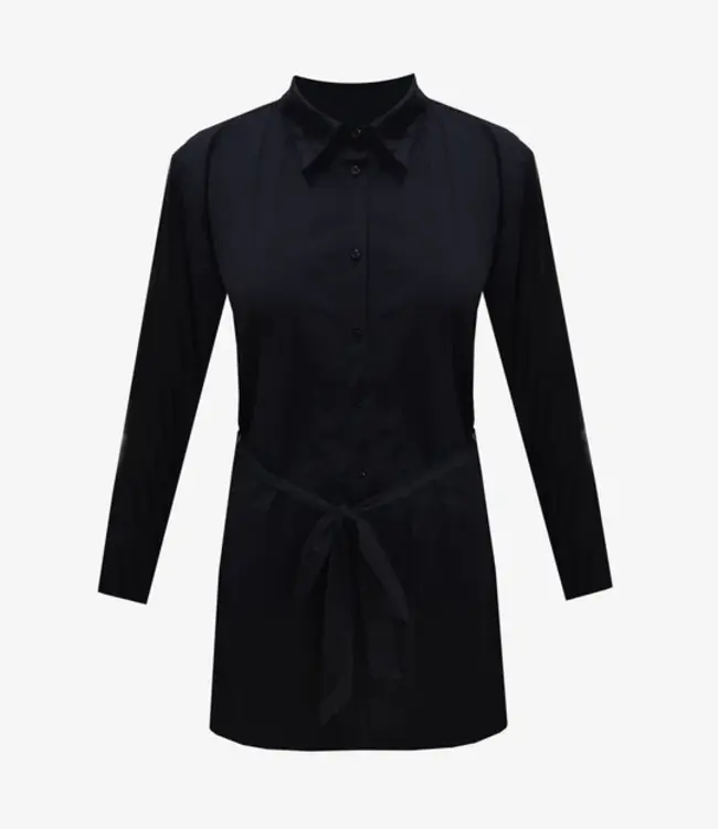 Exxcellent Lisa Tuniek Blouse DM06B Met Ceintuur Zwart