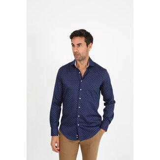 SAM DENIM Overhemd Lange Mouw Davide 035 Navy