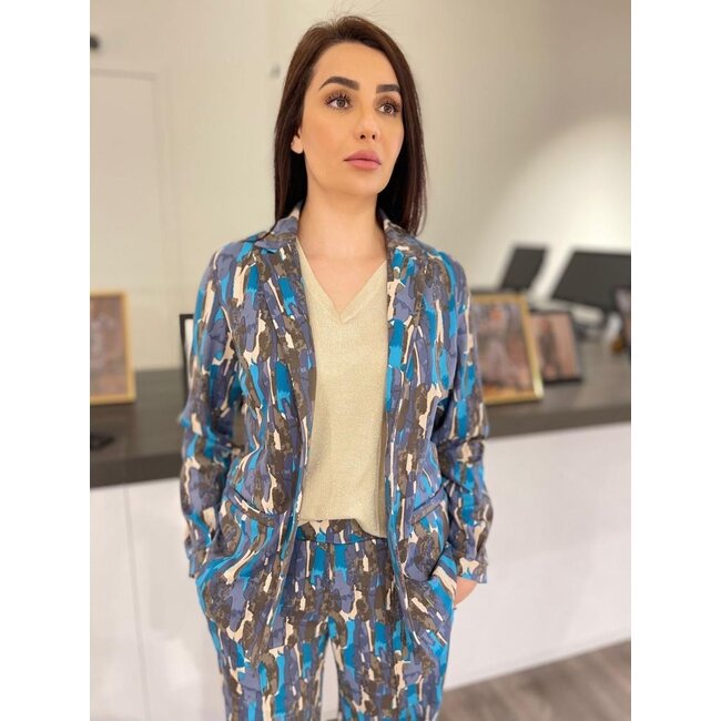 G-maxx Eliane Blazer 24VQG24 Bermudablauw