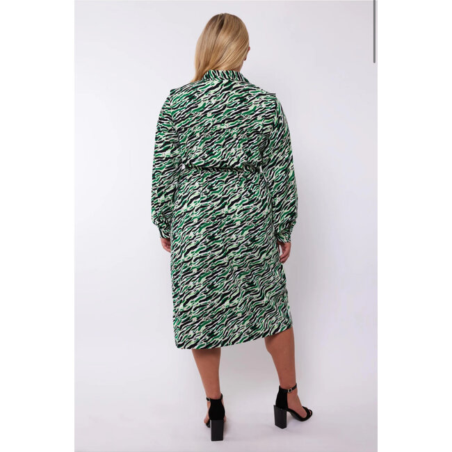 Exxcellent Gabriela Jurk 24VQE02 Zwart/Bladgroen