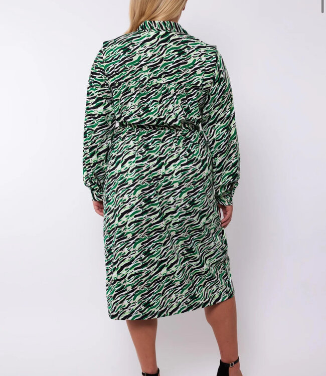 Exxcellent Gabriela Jurk 24VQE02 Zwart/Bladgroen