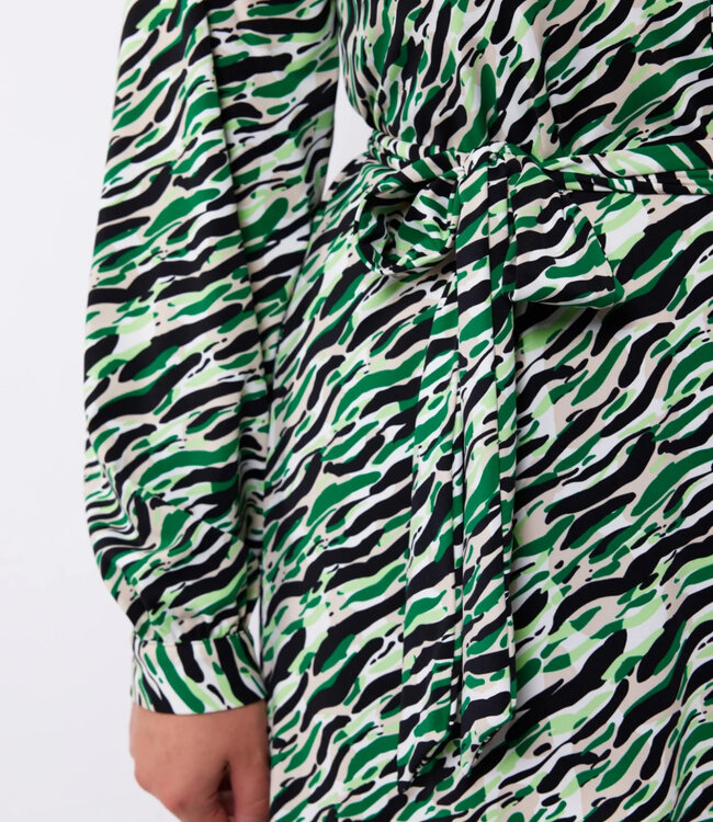 Exxcellent Gabriela Jurk 24VQE02 Zwart/Bladgroen