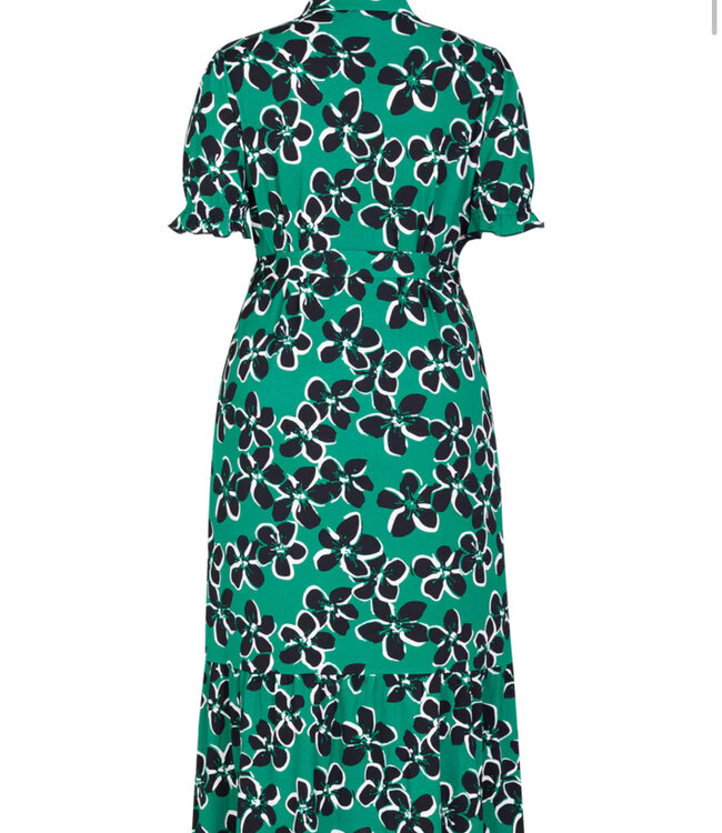 Exxcellent Alia Jurk 24VZE17 Bladgroen/Zwart