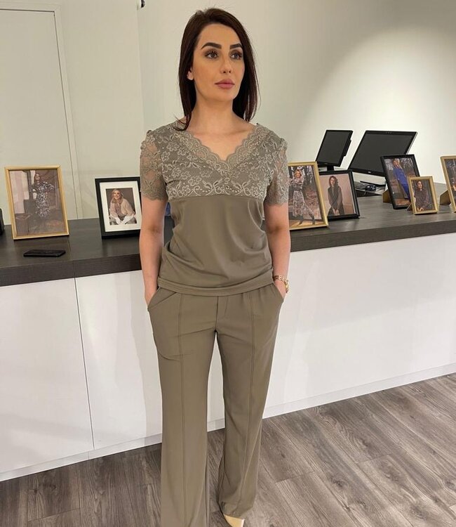 G-maxx Belicia Top 24VZG07 Klei