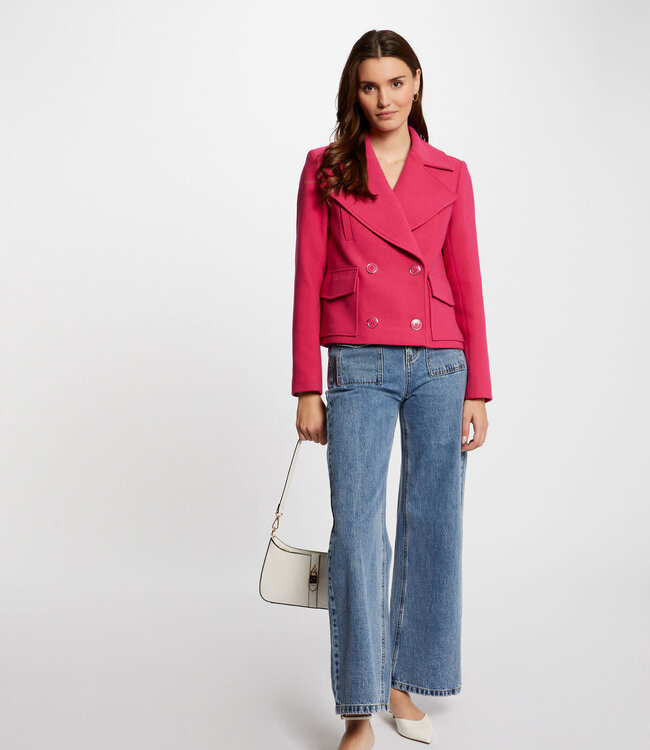 Morgan Short buttoned coat medium 214-Gsosso pink