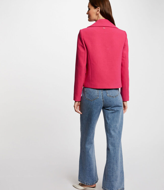 Morgan Short buttoned coat medium 214-Gsosso pink