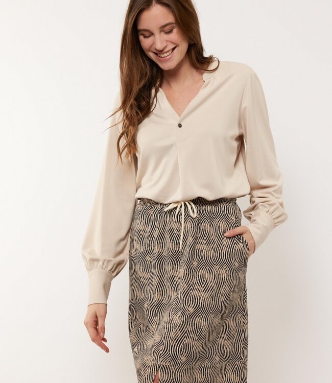 G-maxx Barbara Top 24VQG01 Zand/Sahara