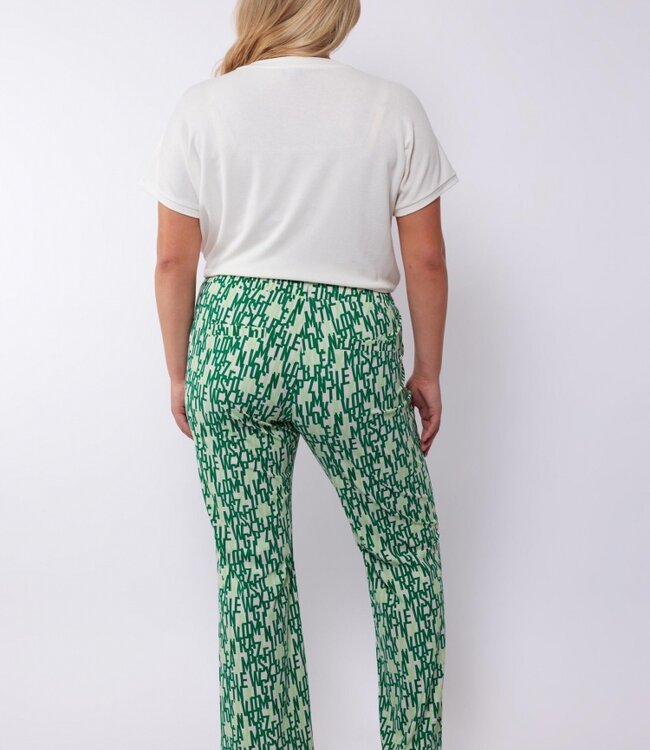 Exxcellent Viviane Broek 24vze39 Zand Bladgroen