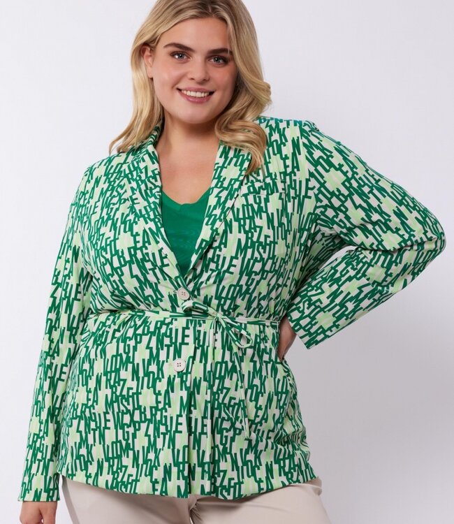 Exxcellent Senne Blazer 24vze45 Zand Bladgroen