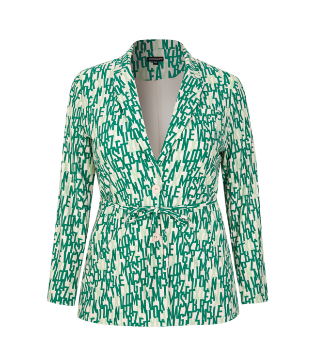 Exxcellent Senne Blazer 24vze45 Zand Bladgroen