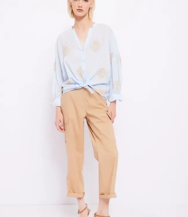 GAUDI Long Sleeve Shirt 411FD45001 Light Blue
