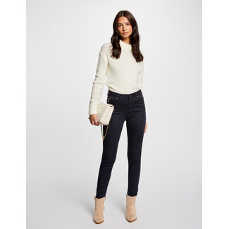 Morgan Skinny trousers with satin effect 241-Palou navy